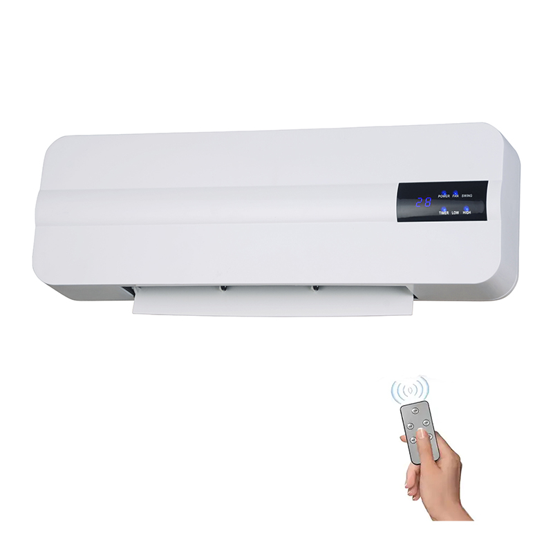 Aquecedor de ventilador com temperatura montada na parede inteligente Aquecedor de ventilador com temperatura montada na parede inteligente